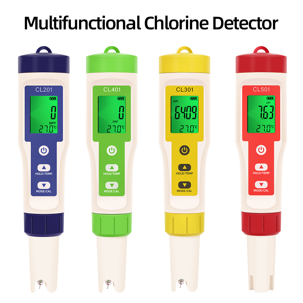 Ph Up Down Solution - PH/CL2/H2/ORP/Temperature Meter Chlorine Detector Digital Water