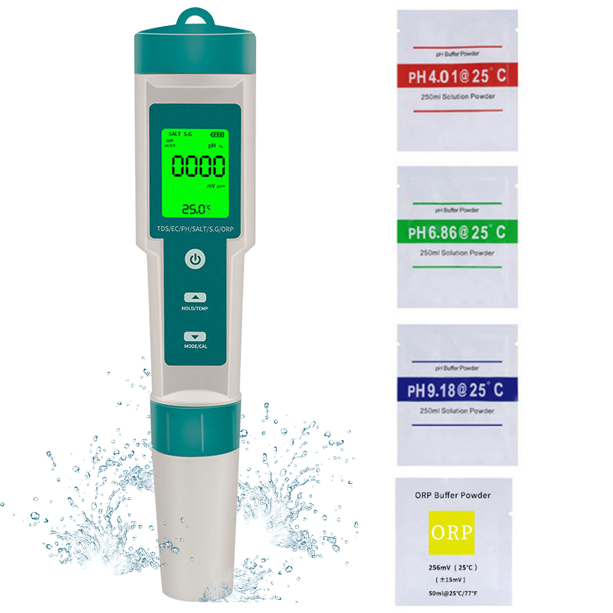 Digital PH Meter 7 In 1 PH/ORP - Ph Up Down Solution ulasan dan harga