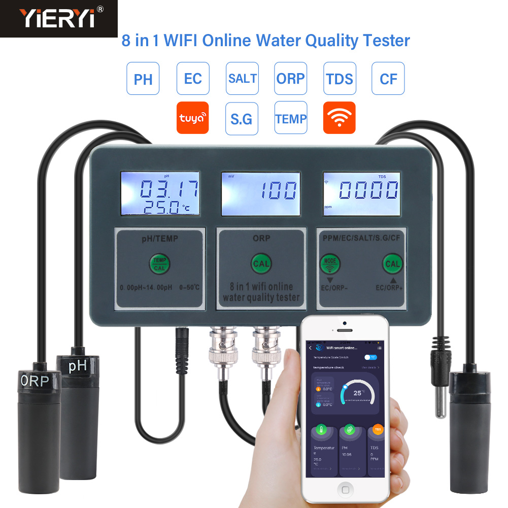 WiFi Tuya Smart PH Meter Data  - Ph Up Down Solution ulasan dan harga
