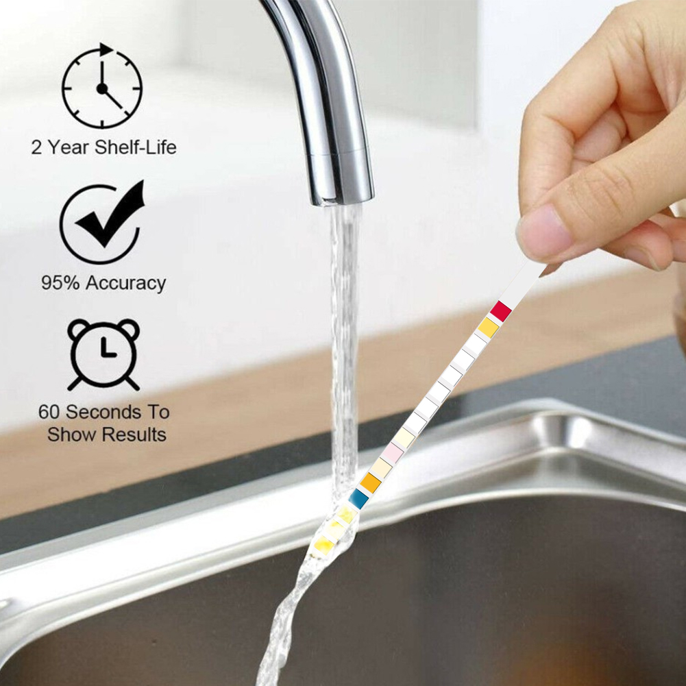 Yieryi 16 in 1 Water Test Stri - Ph Up Down Solution ulasan dan harga