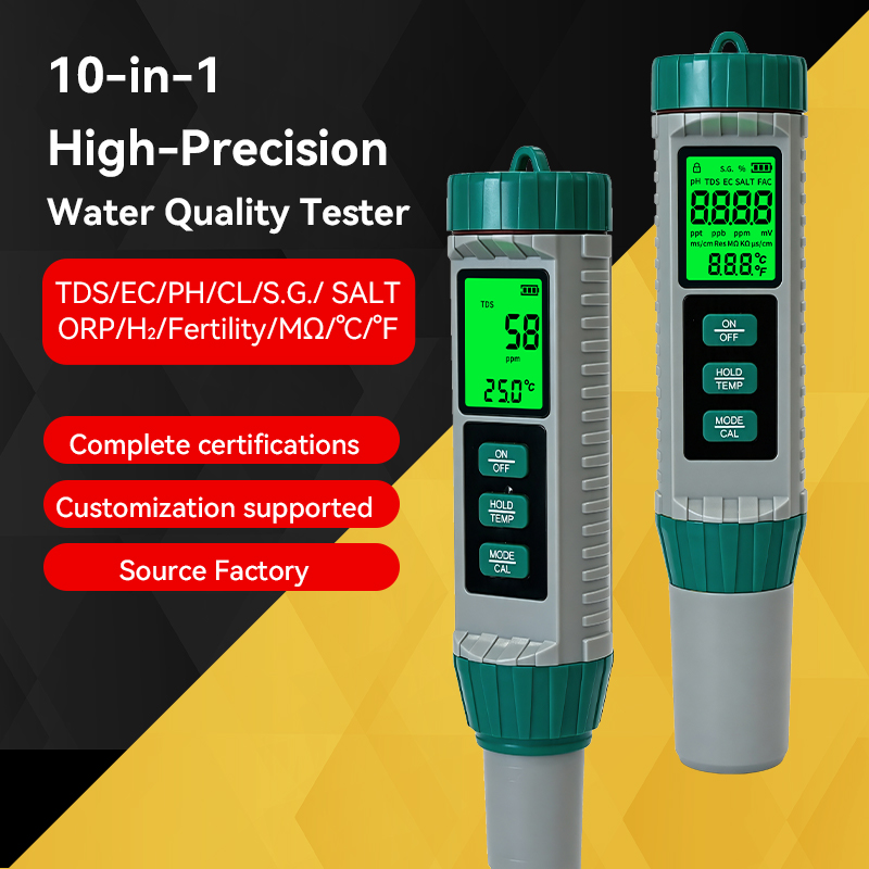 Digital PH Meter 10 in 1 Water - Ph Up Down Solution ulasan dan harga