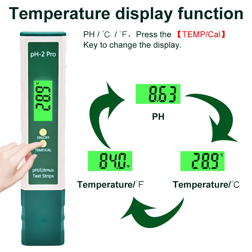 PH-2 Pro Digital Lab PH Meter  - Ph Up Down Solution ulasan dan harga