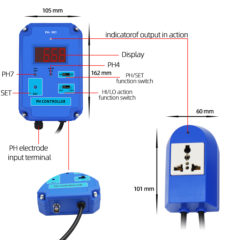 PH-301 Digital PH Controller p - Ph Up Down Solution ulasan dan harga