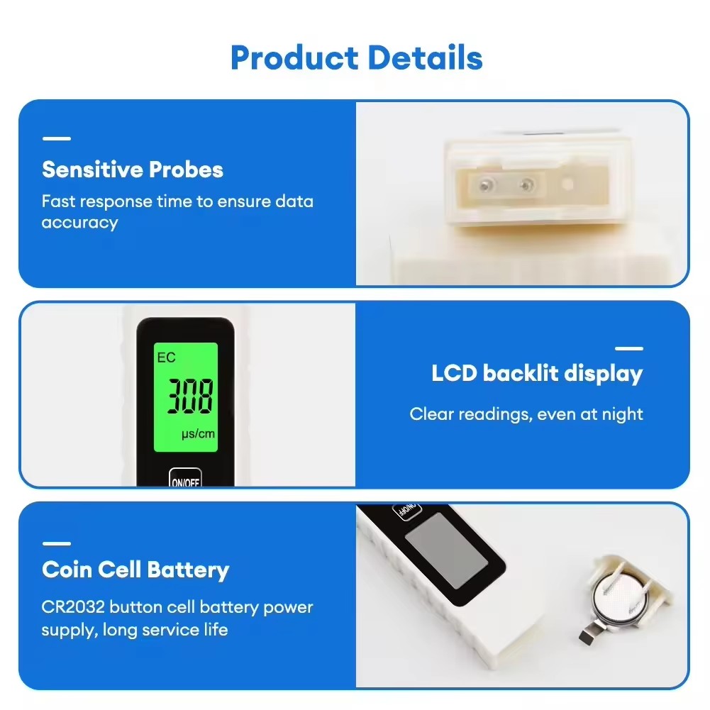 4 in 1 Digital Water Tester fo - Ph Up Down Solution ulasan dan harga