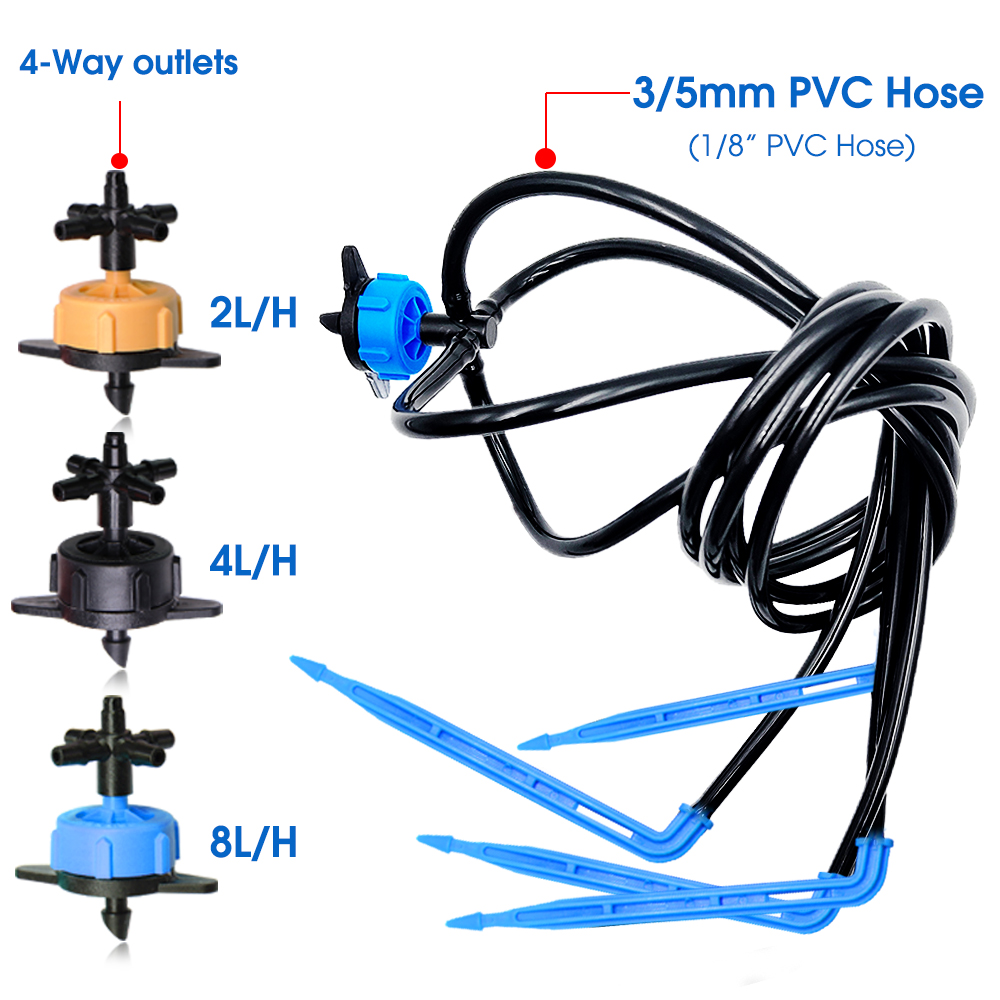 10Set 2/4/8L/H Bend Arrow Drip - Urban Farming System ulasan dan harga