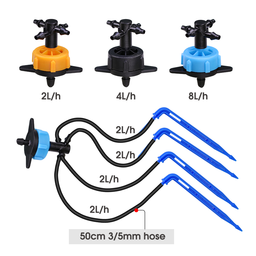 10Set 2/4/8L/H Bend Arrow Drip - Urban Farming System ulasan dan harga