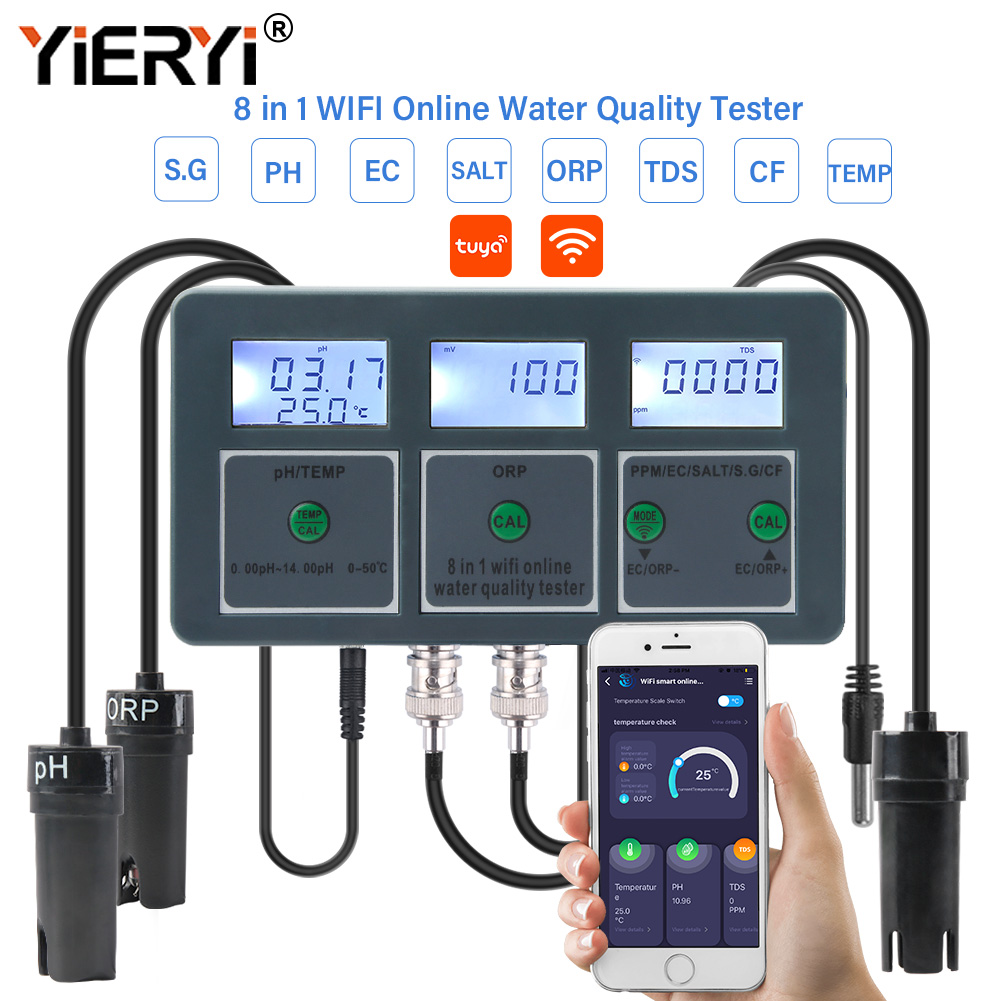 Yieryi WiFi Tuya Smart PH ORP  - Ph Up Down Solution ulasan dan harga